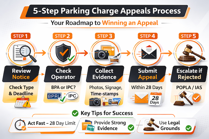 5-Step Parking Charge Appeals Process